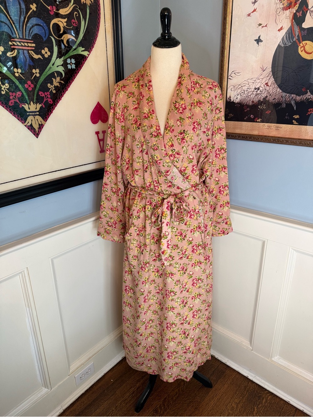 April Cornell Elizabeth's Garden Dressing Gown Sz XXL